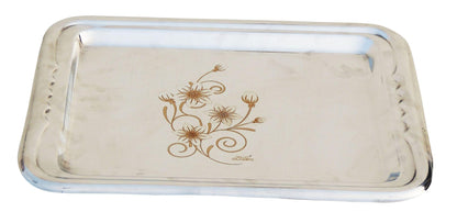 Pure Steel Tray Fancy 12 inch (24 Gaugae) - 14.5*10*1 inch (S082 C)