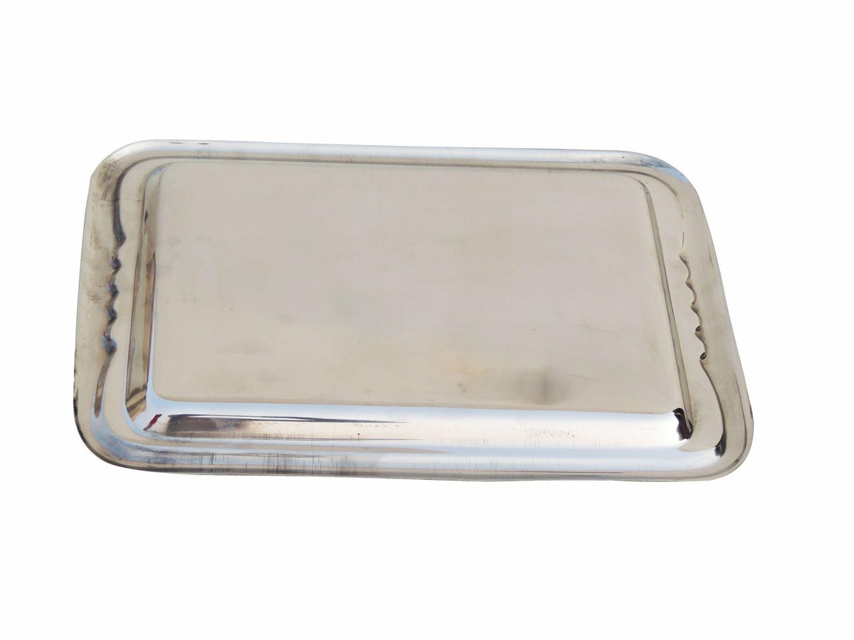 Pure Steel Tray Fancy 12 inch (24 Gaugae) - 14.5*10*1 inch (S082 C)