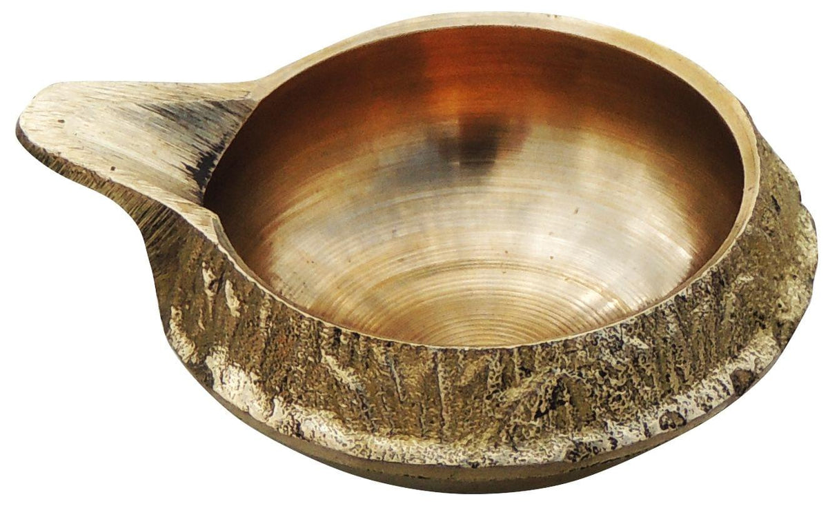 Brass Table Decor Oil Lamp Kuber Deepak - 2.3*1.8*0.9 inch (Z140 A)