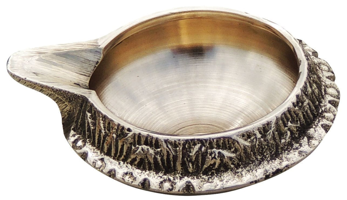 Brass Table Decor Oil Lamp Kuber Deepak  - 2.5*2*0.9 inch (Z140 B)