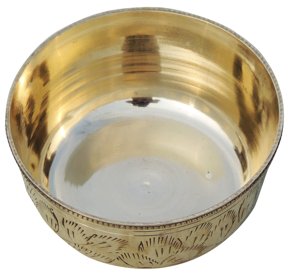 Brass Bowl Katori - 3.8*3.8*1.8 inch (Z151 D)
