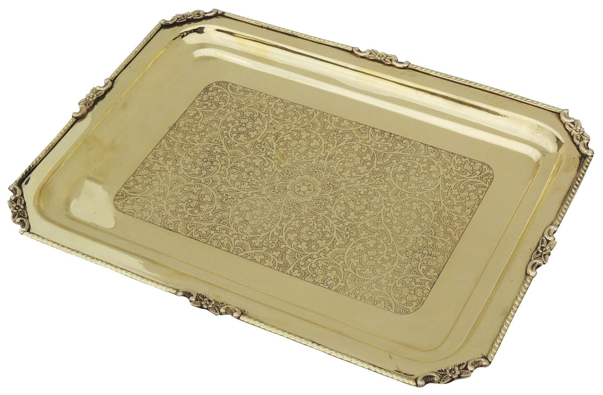Brass Tray - 15*11.1*0.8 inch (Z174 D)