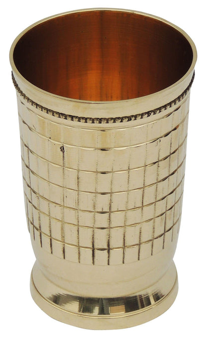 Brass Glass Firki, 250 ML - 2.8*2.8*4.4 inch (Z178 C)
