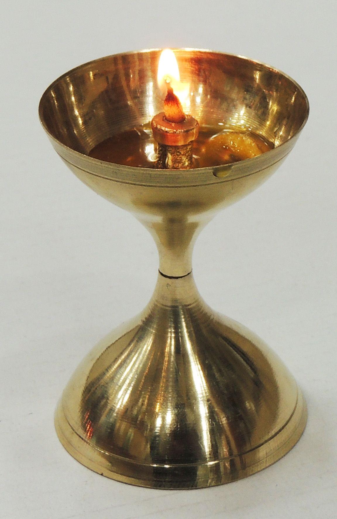 Akhand Deepak No. 7- 1.8*1.8*2.6 inch (Z193 G)