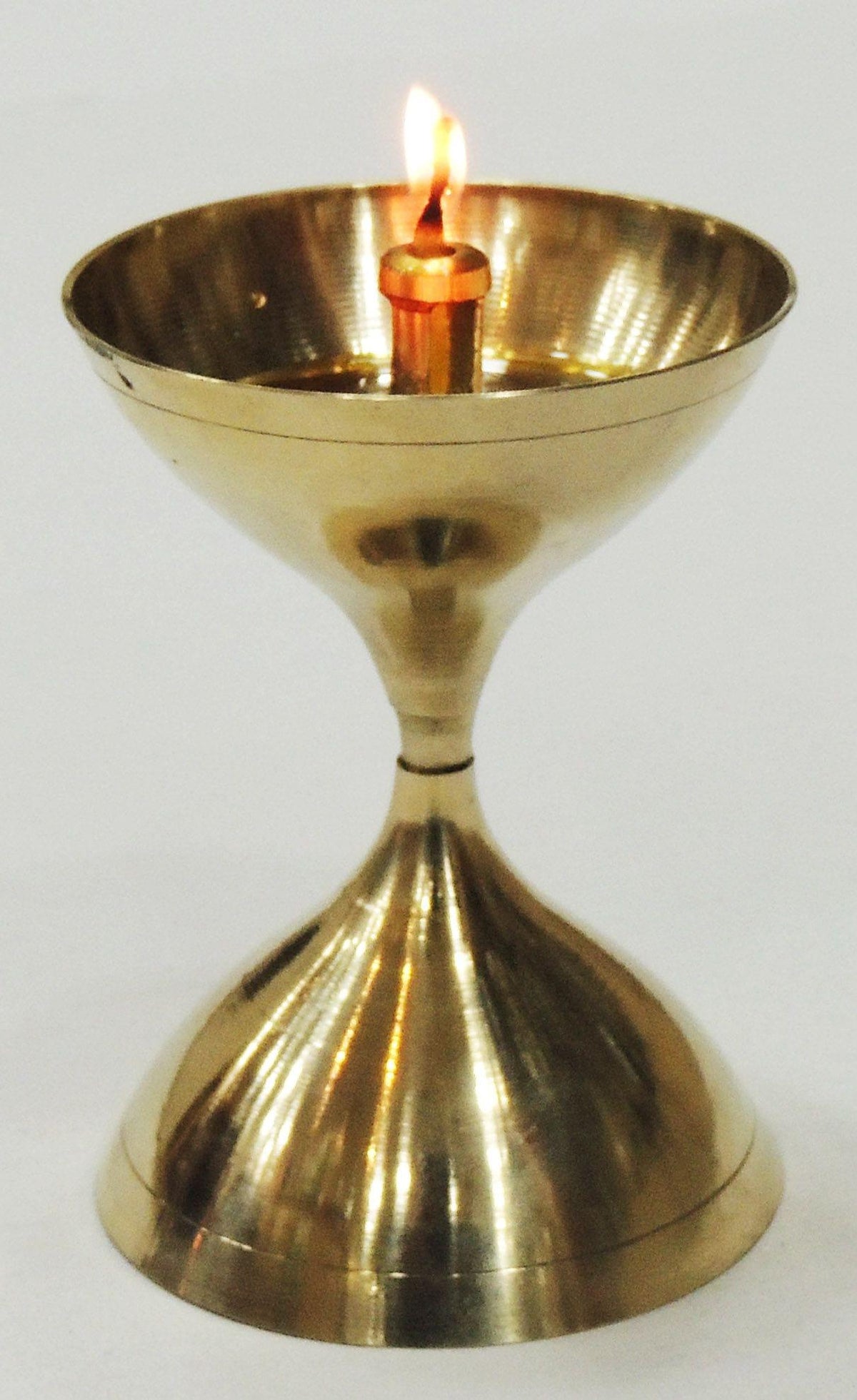 Akhand Deepak No. 11  - 2.4*2.4*3.4 inch (Z193 K)