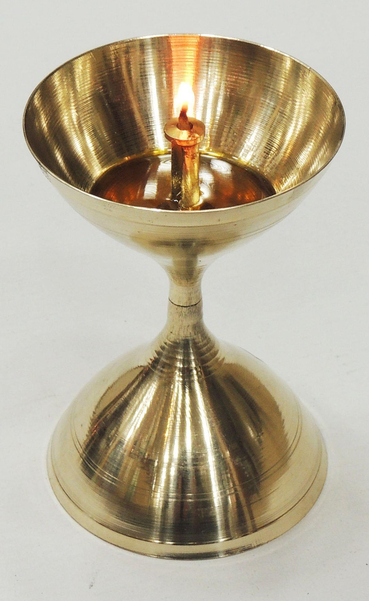 Akhand Deepak No. 14- 3.3*3.3*4.8 inch (Z193 N)