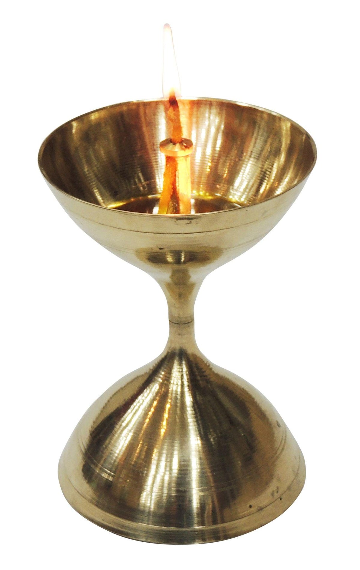 Akhand Deepak No. 15  - 3.6*3.6*5 inch (Z193 O)