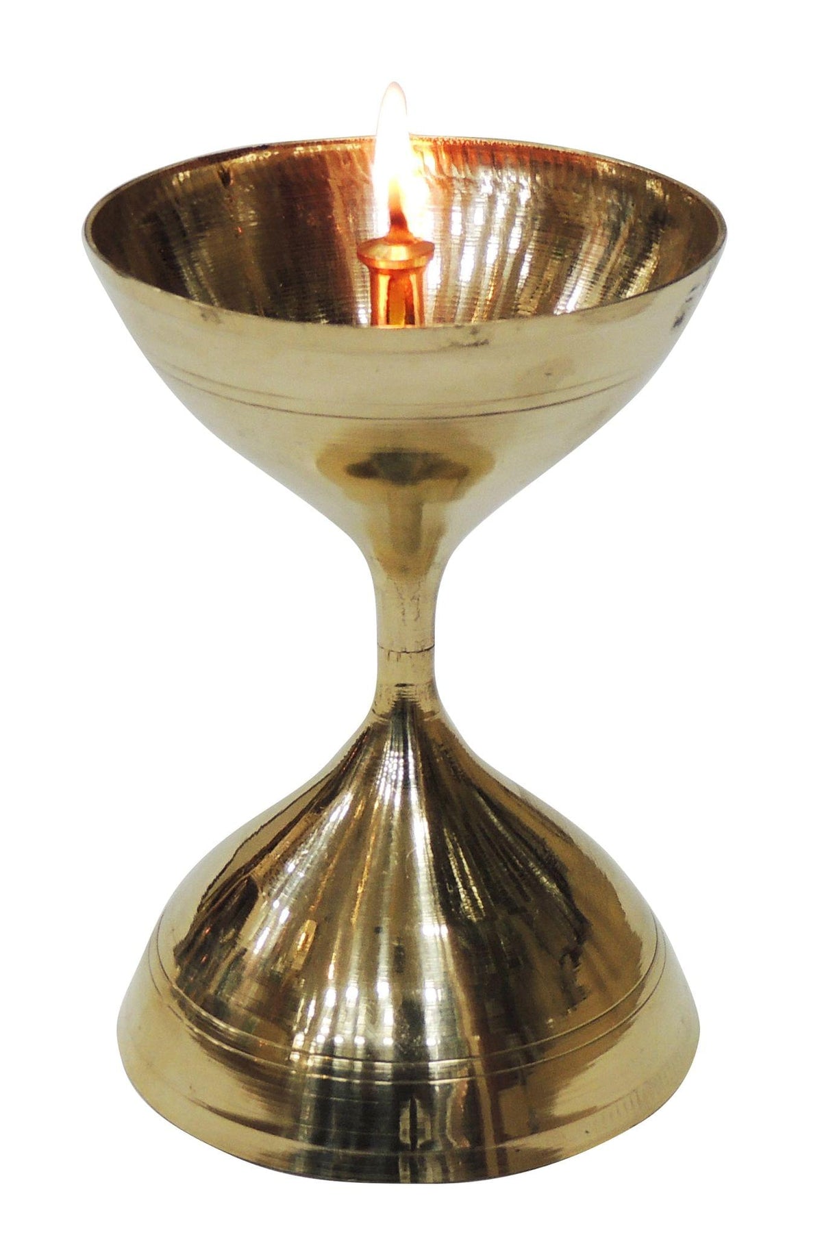 Akhand Deepak No. 16 - 3.8*3.8*5.6 inch (Z193 P)