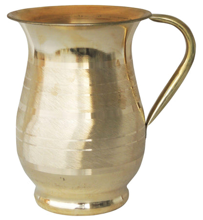 Jug Brass Matki 1.5 Litre  - 6.8*5.4*7.4 inch (Z195 C)
