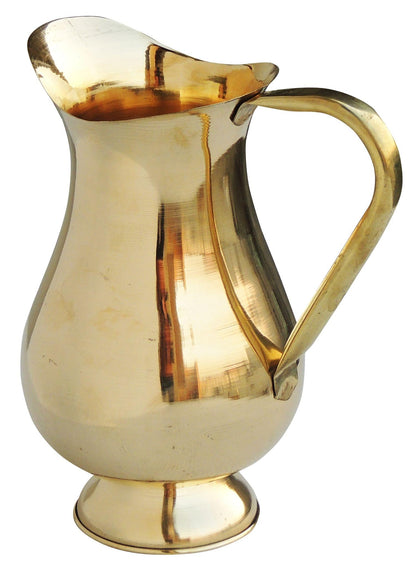Brass Jug Mughal Design 1.5 Litre - 7.5*5*9 inch (Z196 C)