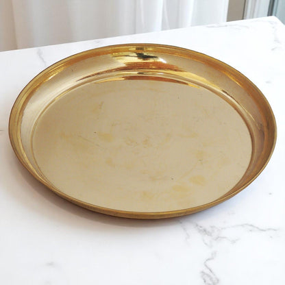 Brass Thali - 8*8*1 Inch (Z231 E)