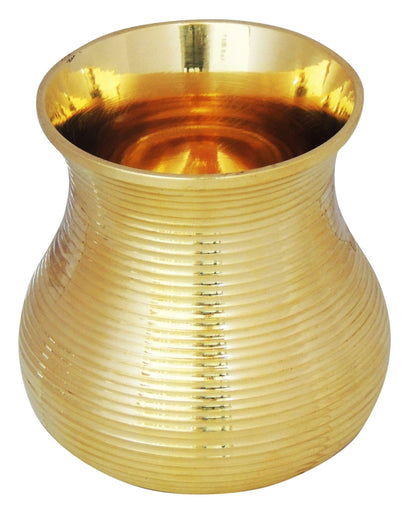 Brass Glass - 270 ML - 2.6*2.6*3.5 inch (Z268 A)