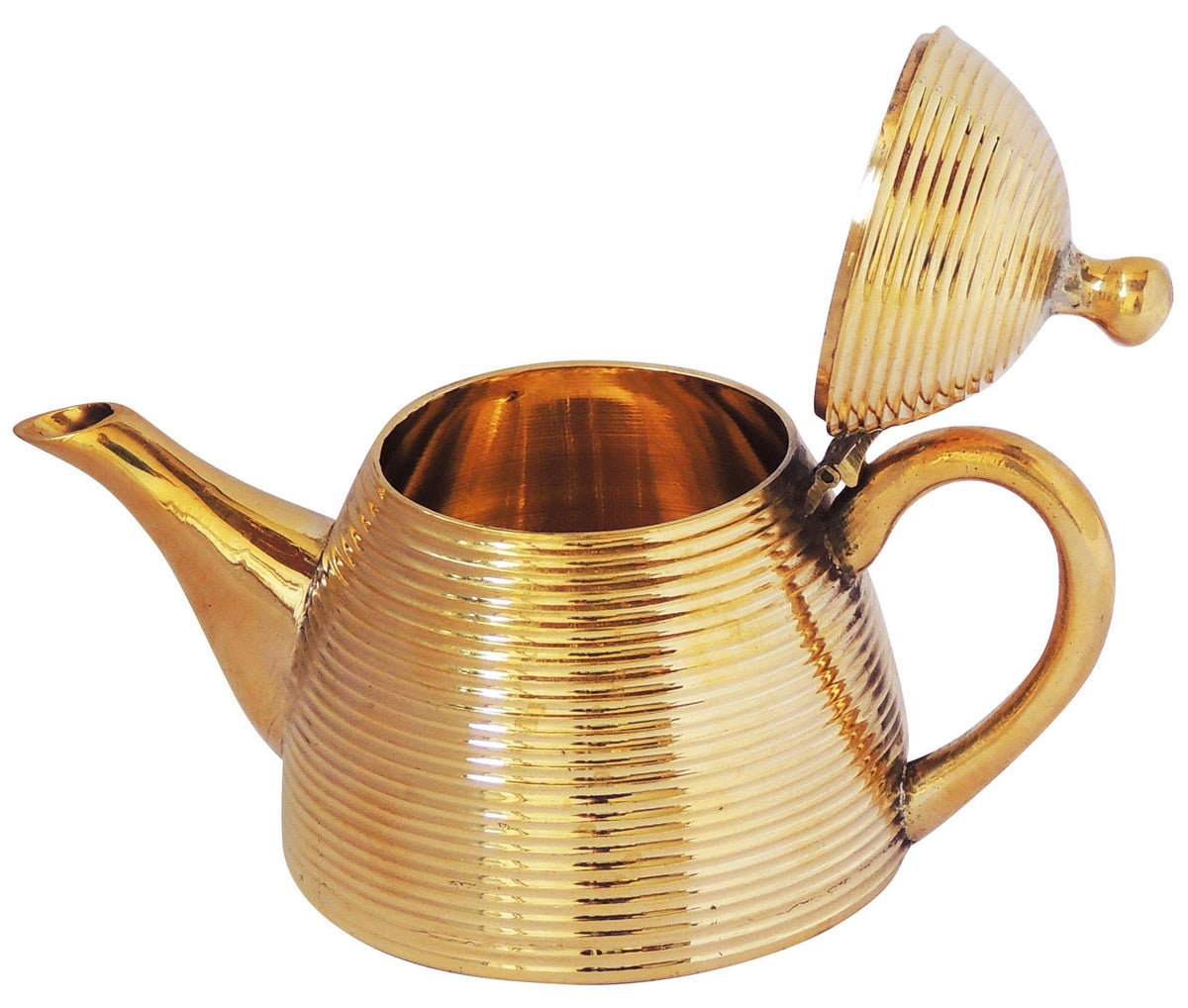 Brass Tea Pot Kettle 450 ML - 8*4.5*5.5 inch (Z273 B)