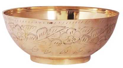 Brass Bowl Katora - 7.5*7.5*3.5 inch (Z277 H)