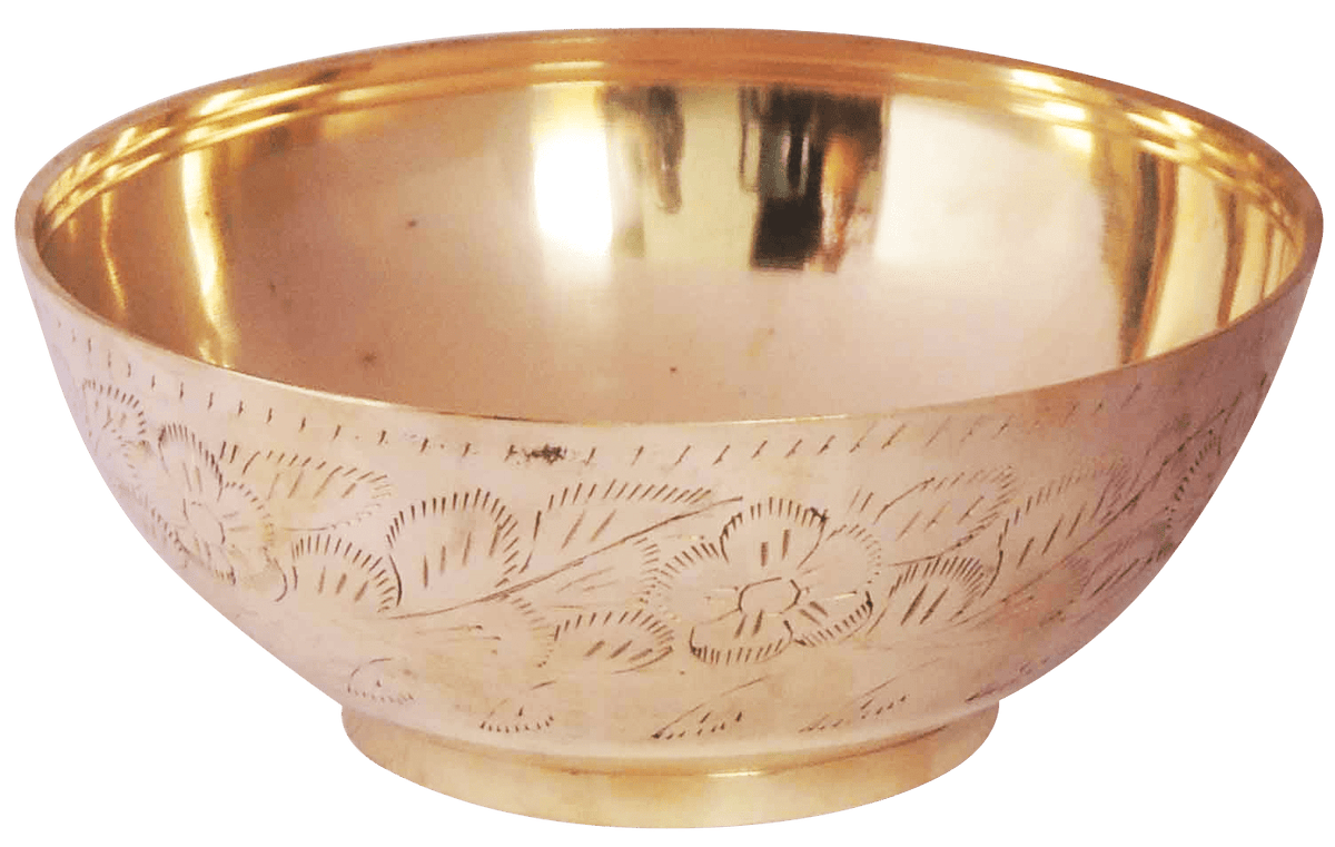 Brass Bowl Katora - 7.5*7.5*3.5 inch (Z277 H)