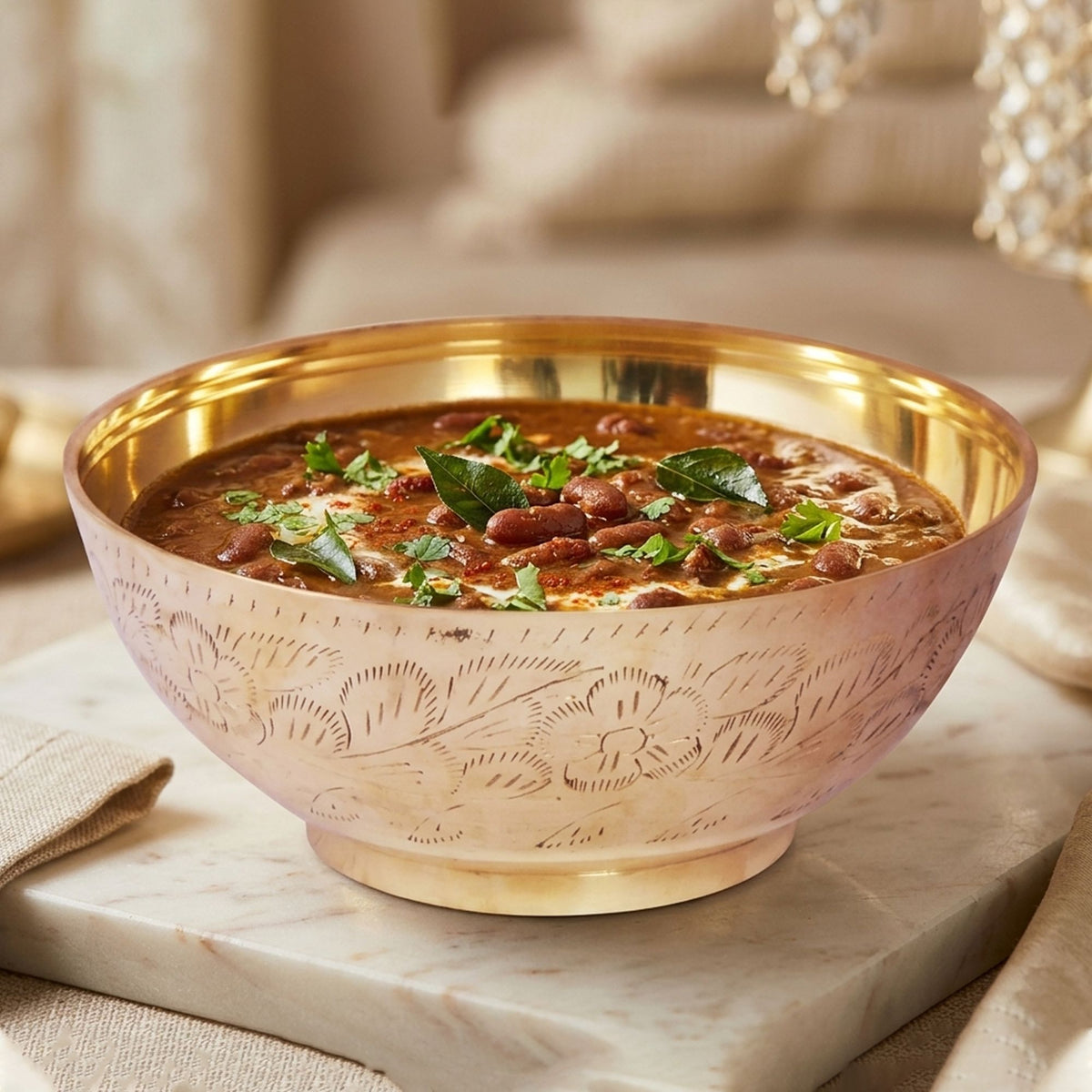 Brass Bowl Katora - 7.5*7.5*3.5 inch (Z277 H)