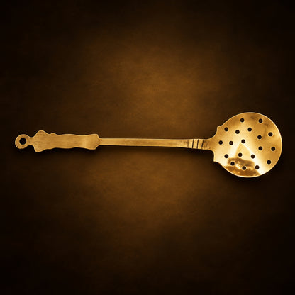 Brass Ladle Karchli 220 Gm - 15.5*4*0.5 inch (Z280 B)