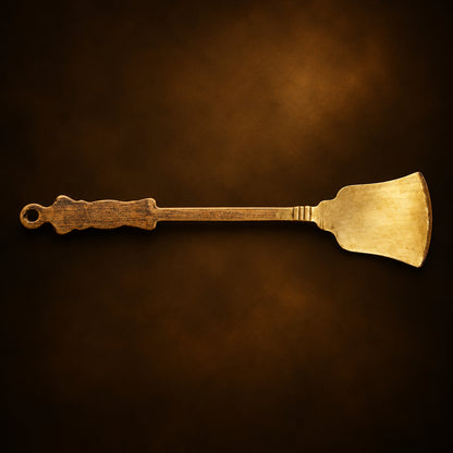 Brass Palta Ladle Kurpi 240 Gm - 15.2*3.5*0.5 inch (Z280 C)