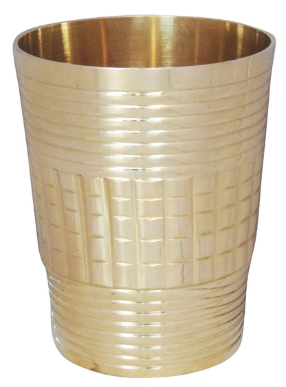 Brass Glass 270 ML - 2.5*2.5*3.4 inch (Z289 C)