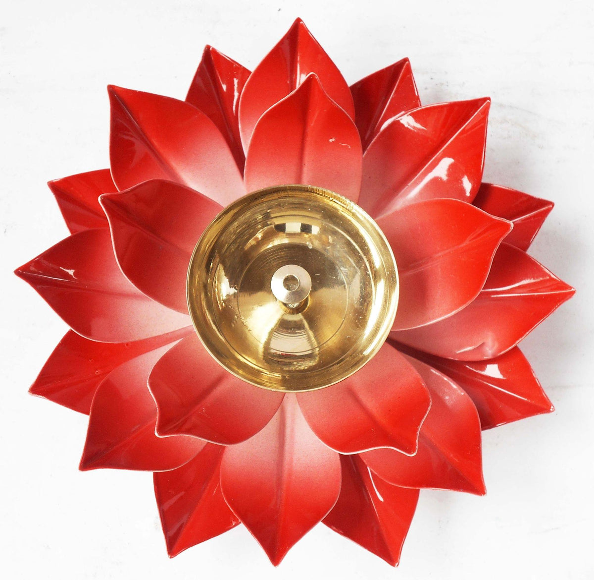 Deepak Brass Aluminium Red - 6*6*2 inch (Z391 R)