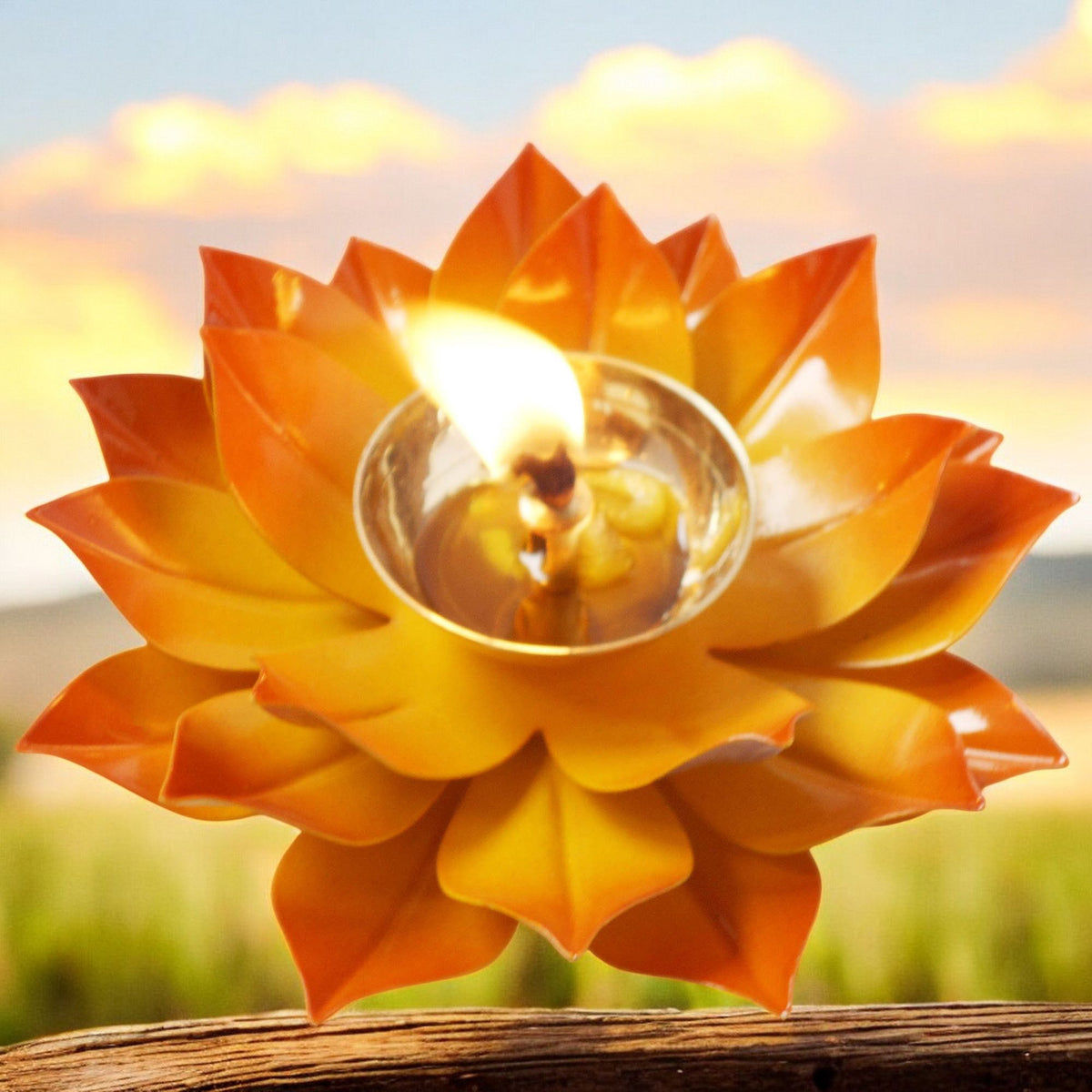 Deepak Brass Aluminium Yellow  - 6*6*2 inch (Z391 Y)