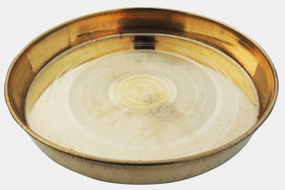 Brass Thali No. 11 - 9*9*1.5 inch (Z441 E)