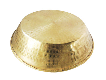 Brass Parat Gahari Deep Thali - 16 inch - 16*16*3.5 inch (Z442 A)