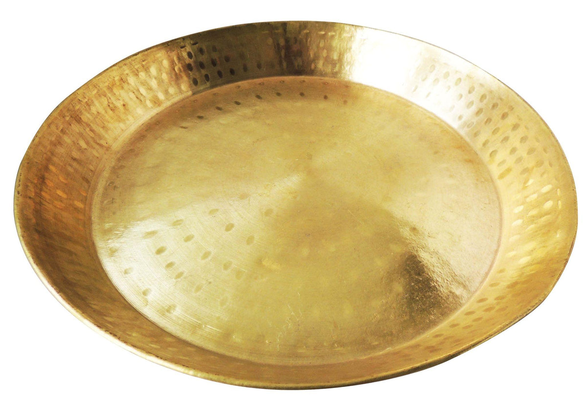 Brass ParatThaal Diameter 18 Inch  - 18*18*3 inch (Z443 A)