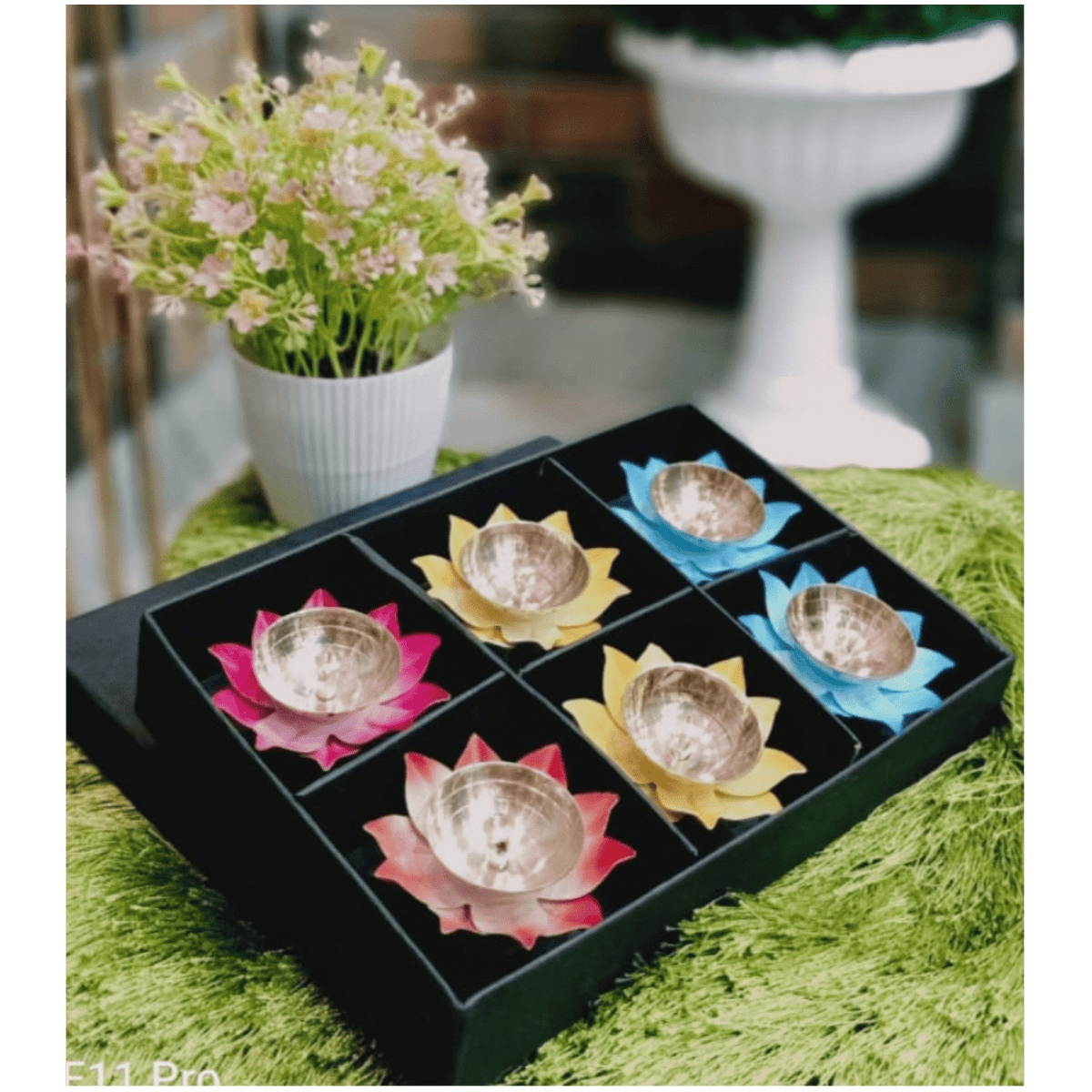 Brass Decorative Deepak Pack of 6 Pcs (Z478 C)