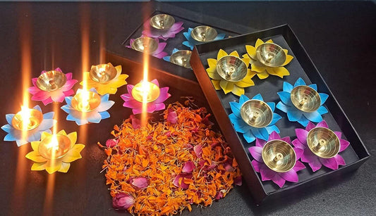 Brass Decorative Deepak Pack of 6 Pcs (Z478 C)