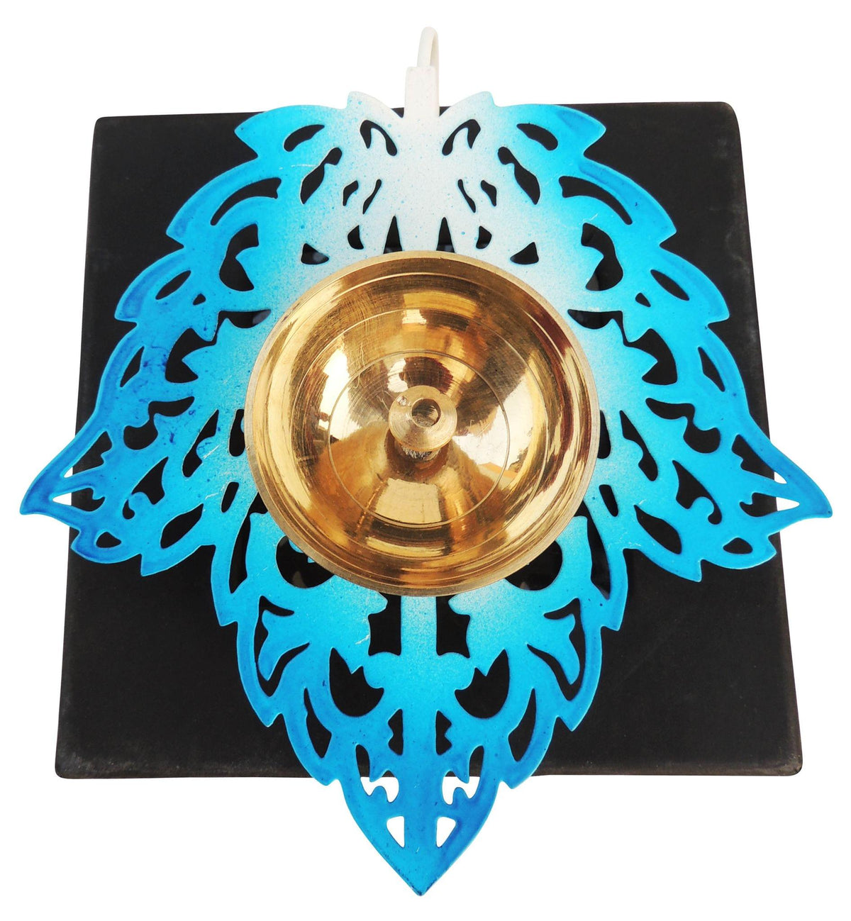 Brass & Iron Showpiece Table Decor Deepak - 4.7*4.7*2 Inch (Z485 A)