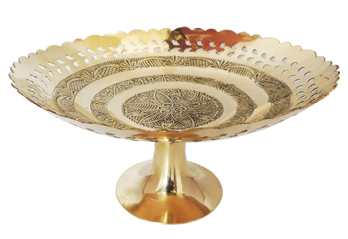 Brass Bowl  - 9*9*4.5 Inch (Z508 J)