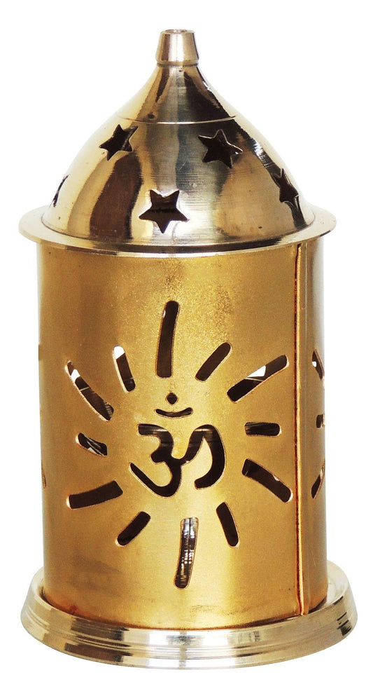 Brass & Iron Om Deepak - 3*3*5 Inch (Z540 B)