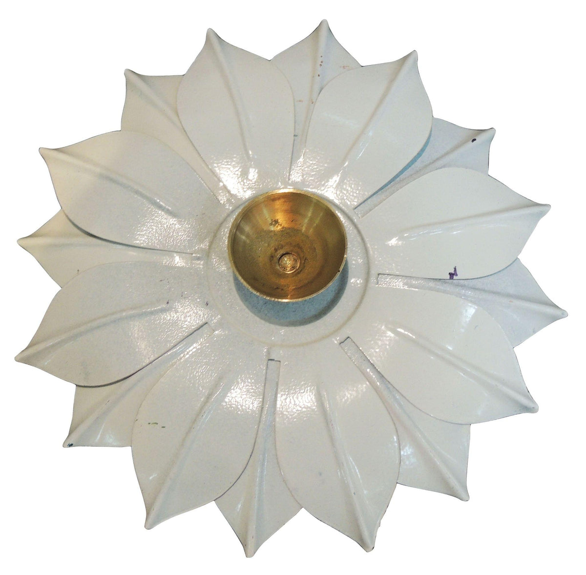Brass decorative colourful Deepak -4*4*1.2 Inch (Z567 C)