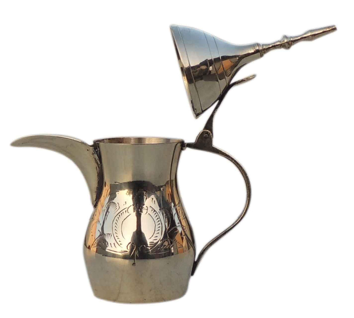 Brass Showpiece Arabic Dallah, Coffee tea Pot - 5*2.5*7 Inch (Z580 D)